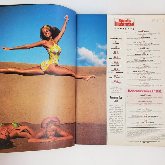 Sports Illustrated Swimsuit Magazine 1992 Kathy Ireland Tiger Woods Near Mint NM - Picture 5 of 10